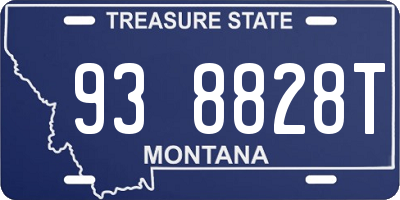 MT license plate 938828T