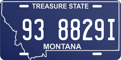 MT license plate 938829I