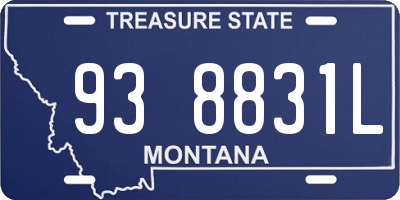 MT license plate 938831L