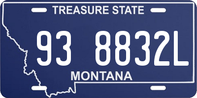 MT license plate 938832L