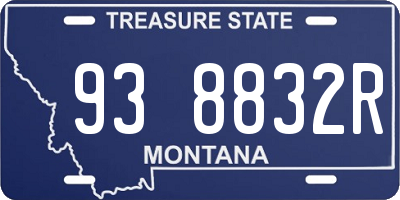 MT license plate 938832R