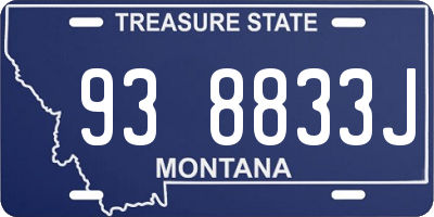 MT license plate 938833J