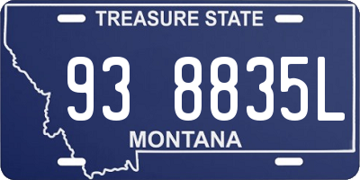 MT license plate 938835L