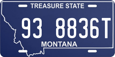 MT license plate 938836T