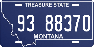 MT license plate 938837O