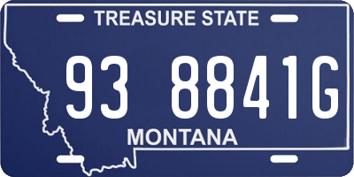 MT license plate 938841G