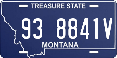 MT license plate 938841V
