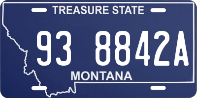 MT license plate 938842A