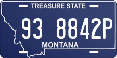 MT license plate 938842P