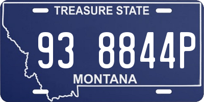 MT license plate 938844P