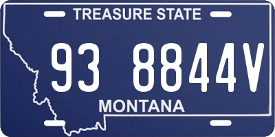 MT license plate 938844V