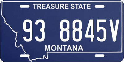 MT license plate 938845V