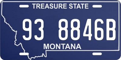MT license plate 938846B
