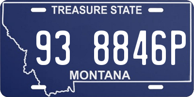 MT license plate 938846P
