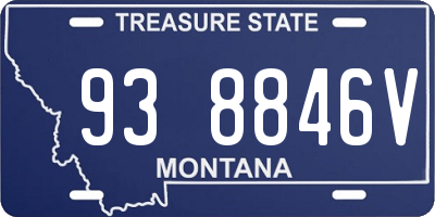 MT license plate 938846V