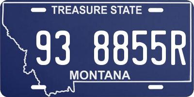 MT license plate 938855R