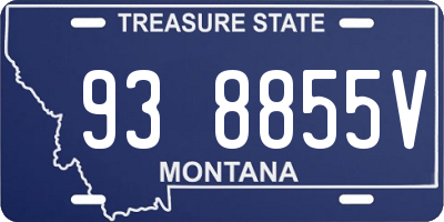 MT license plate 938855V