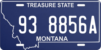 MT license plate 938856A