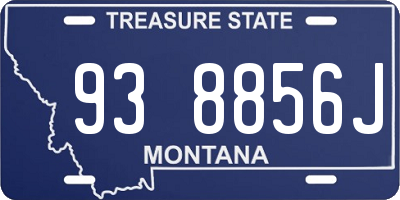 MT license plate 938856J
