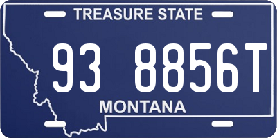 MT license plate 938856T