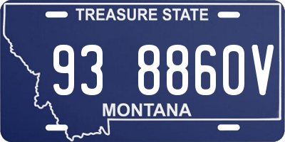 MT license plate 938860V