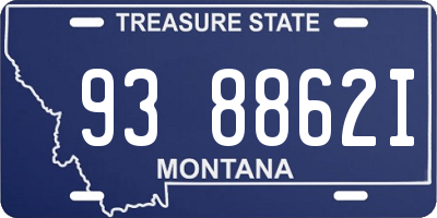 MT license plate 938862I