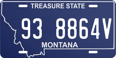 MT license plate 938864V