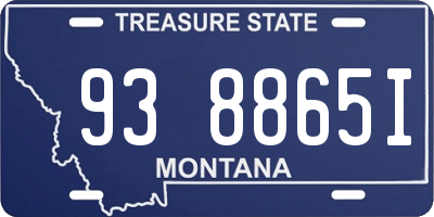 MT license plate 938865I