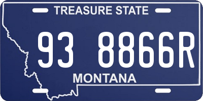 MT license plate 938866R