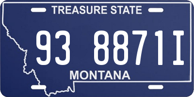 MT license plate 938871I