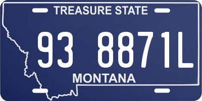 MT license plate 938871L