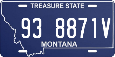 MT license plate 938871V