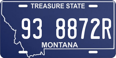 MT license plate 938872R