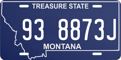 MT license plate 938873J
