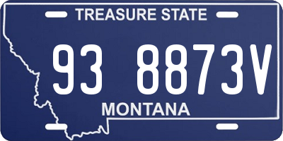 MT license plate 938873V