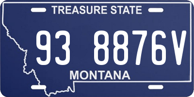 MT license plate 938876V