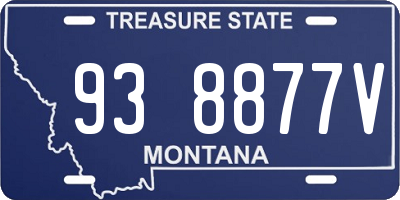MT license plate 938877V