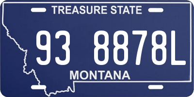 MT license plate 938878L