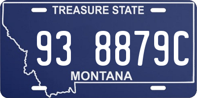 MT license plate 938879C