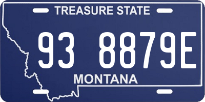 MT license plate 938879E