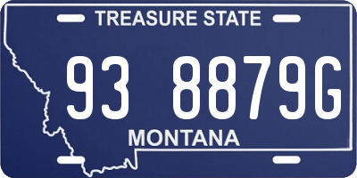 MT license plate 938879G