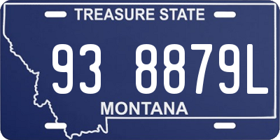 MT license plate 938879L
