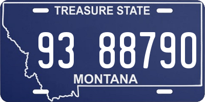 MT license plate 938879O