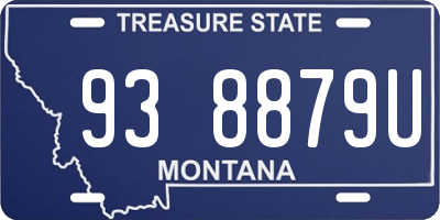 MT license plate 938879U