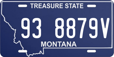 MT license plate 938879V