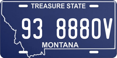 MT license plate 938880V