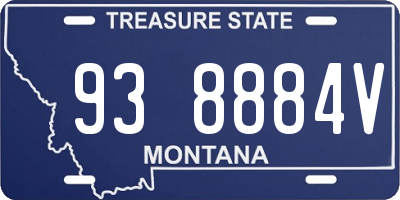 MT license plate 938884V