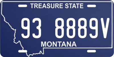MT license plate 938889V