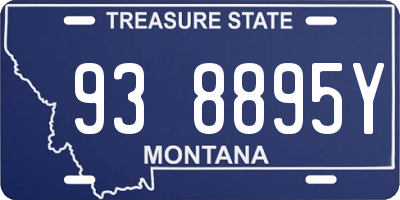 MT license plate 938895Y