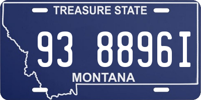 MT license plate 938896I